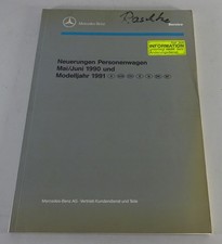 Werkstatthandbuch Mercedes Benz Typ R129 W124 W126 W201 Neuerungen 1990/1991