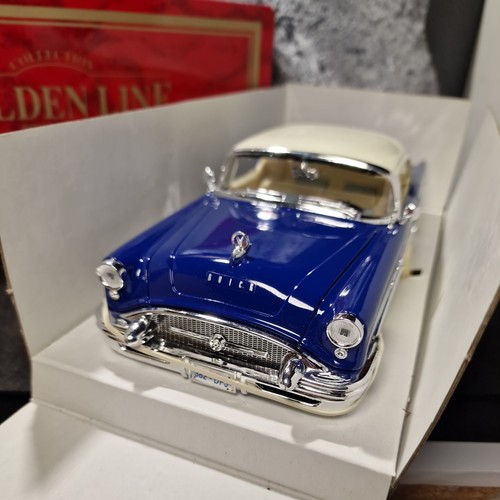 Mira 1955 Buick Century Blue Golden Line 1/18 Diecast Metal New but Old VGC - Picture 4 of 12