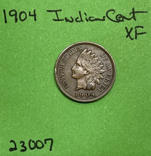 1904-P Indian Head Cent / Penny 1c Xf Extra Fine See Pictures