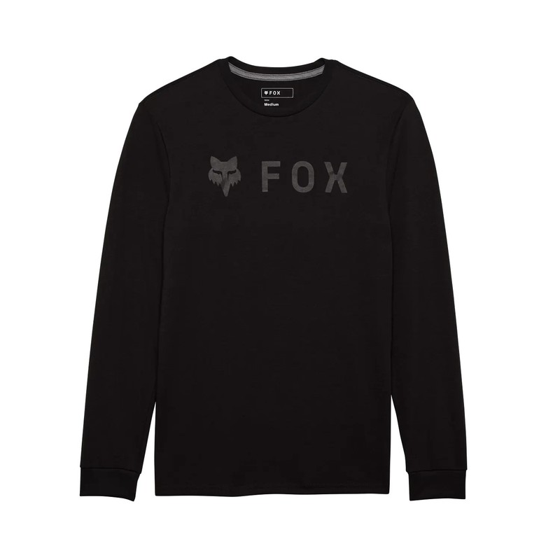 Fox Racing Absolute Long Sleeve Tech T-Shirt - Mens Tee Black Black Medium