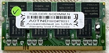 PNY 1GB Kit (1X1GB)PC2700 SO-DIMM DDR-333 A0TND Laptop Memory Tested