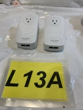 ✅✅TP-LINK TL-PA9020P 2-Port Gigabit Passthrough Powerline Adapter LOT OF 2