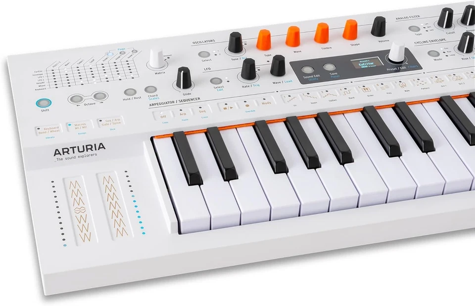 Arturia MiniFreak Polyphonic 6-Voice Hybrid Synthesizer Keyboard, 37 Key - White - Image 4 of 4