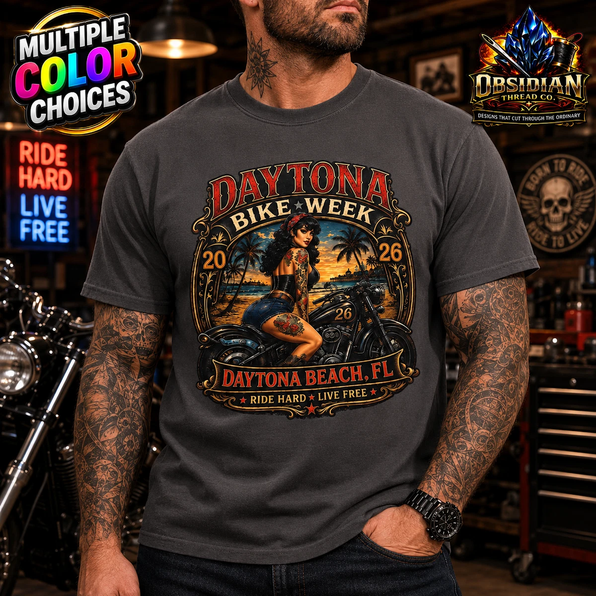 Daytona Bike Week Shirt In Men's T-Shirts for sale | eBay