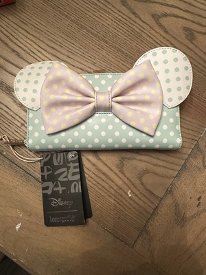 Loungefly Disney Minnie Mouse Pastel Polka Dot Wallet NWT