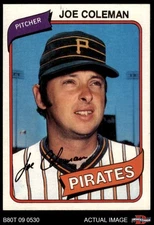 1980 Topps #542 Joe Coleman Pirates 8 - NM/MT