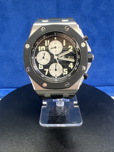 Audemars Piguet Royal Oak Offshore Steel Black 42mm 25940SK Rubber Watch