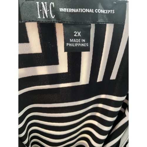INC International Concepts Black Plus Size Jumpsuit - 第 3/4 張圖片