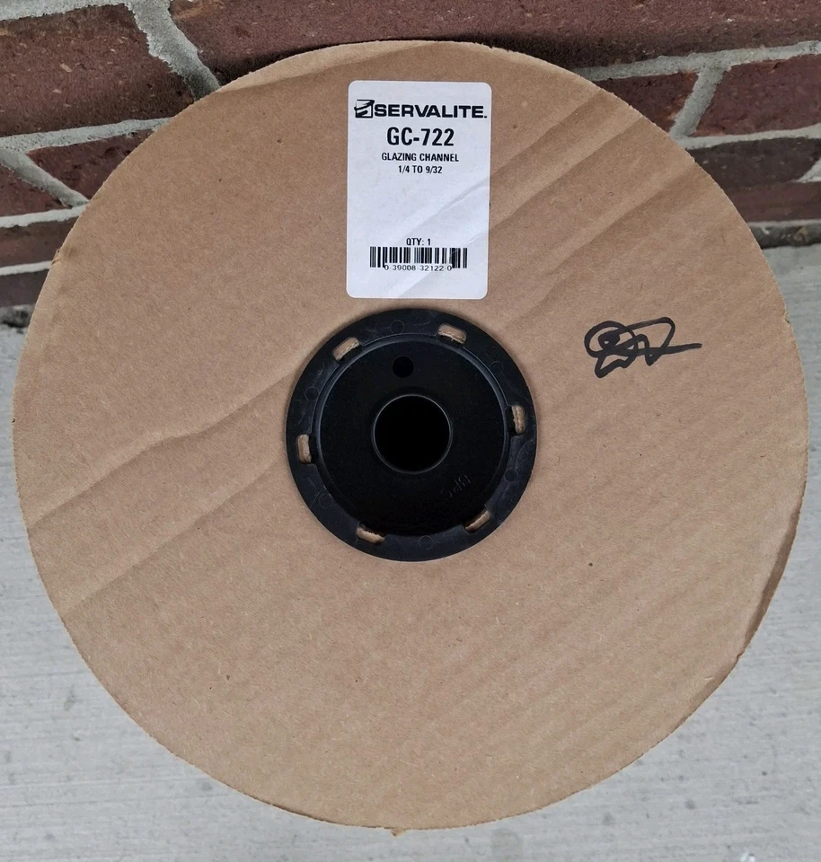 Hillman Servalite Vinyl Glazing Channel 5 Spool Lot 500 Ft 1/4-9/32 GC722 417526 - Image 2 of 4