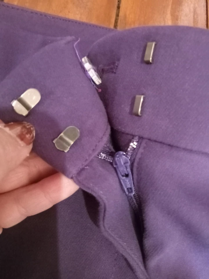 WHBM глубокий фиолетовый 8s платье брюки тонкий загрузки - Изображение 3 из 4