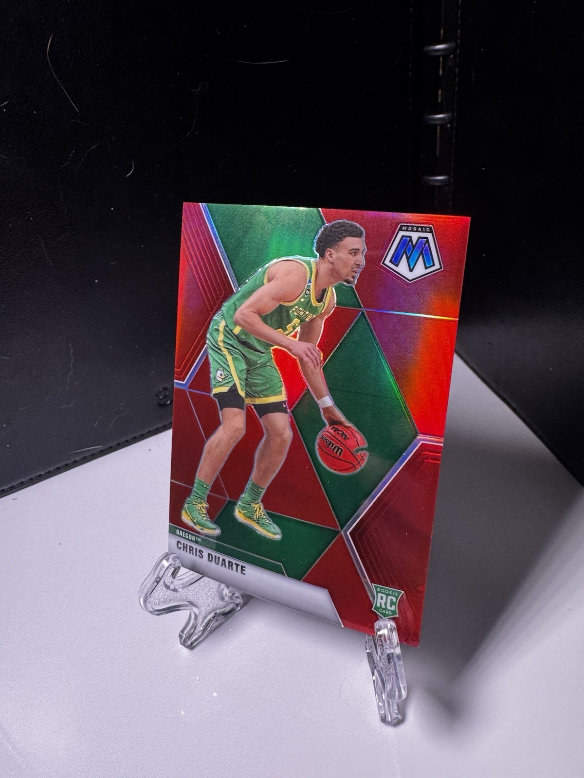2021-22 Panini Chronicles Draft Picks - Mosaic Chris Duarte #268 Red /149 (RC)