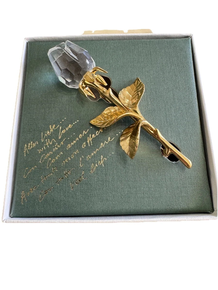 swarovski rose brooch products for sale | eBay UK