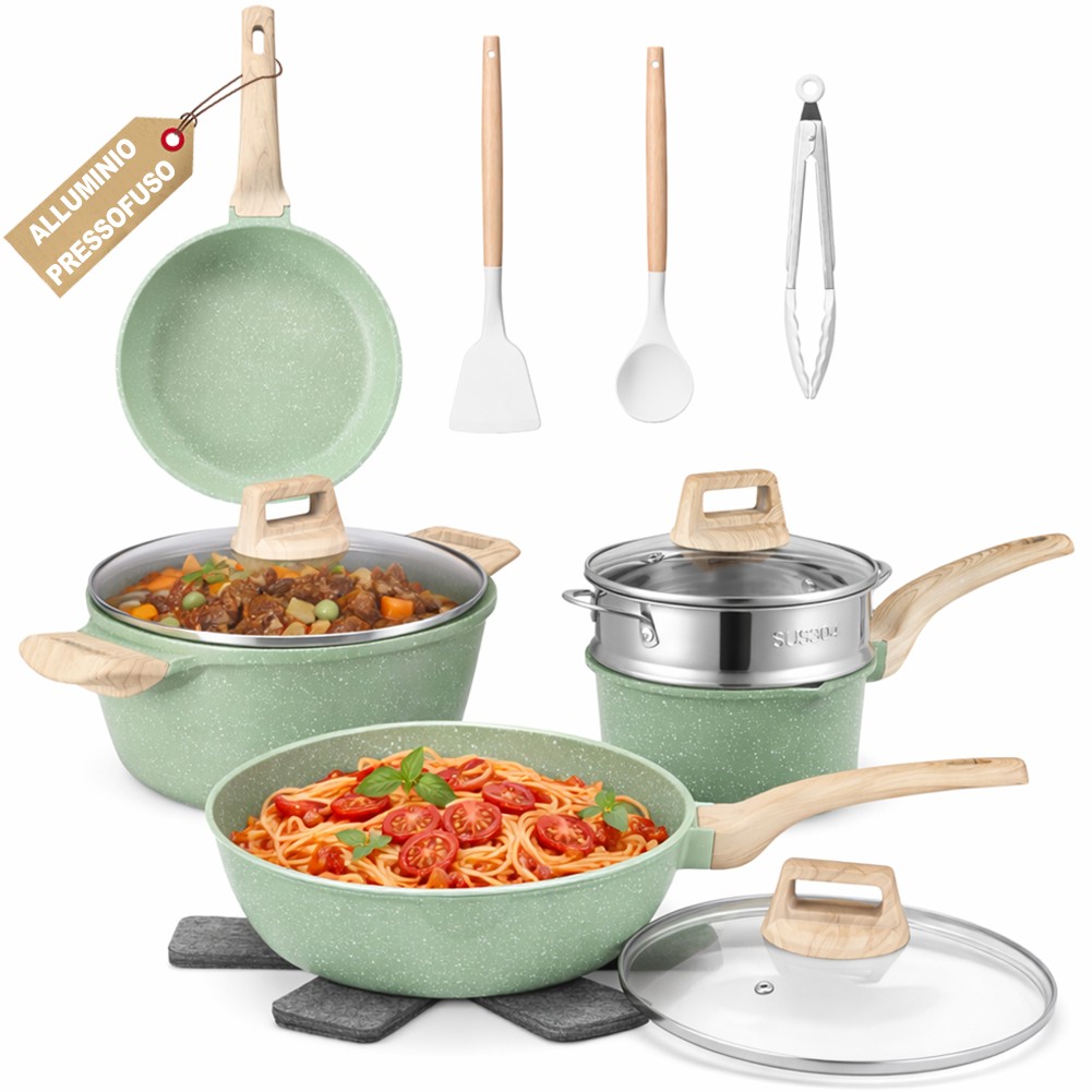 Piastra Copripiano Cottura In Vetroceramica 80x52 Cm, Multifunzione 5 In 1, Verde Limone, Universale Per Induzione Ed Elettrico