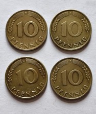 Satz 10 Pfennig M&uuml;nzen 1949 Deutschland -DFGJ- Bank Deutscher L&auml;nder Sehr sch&ouml;n