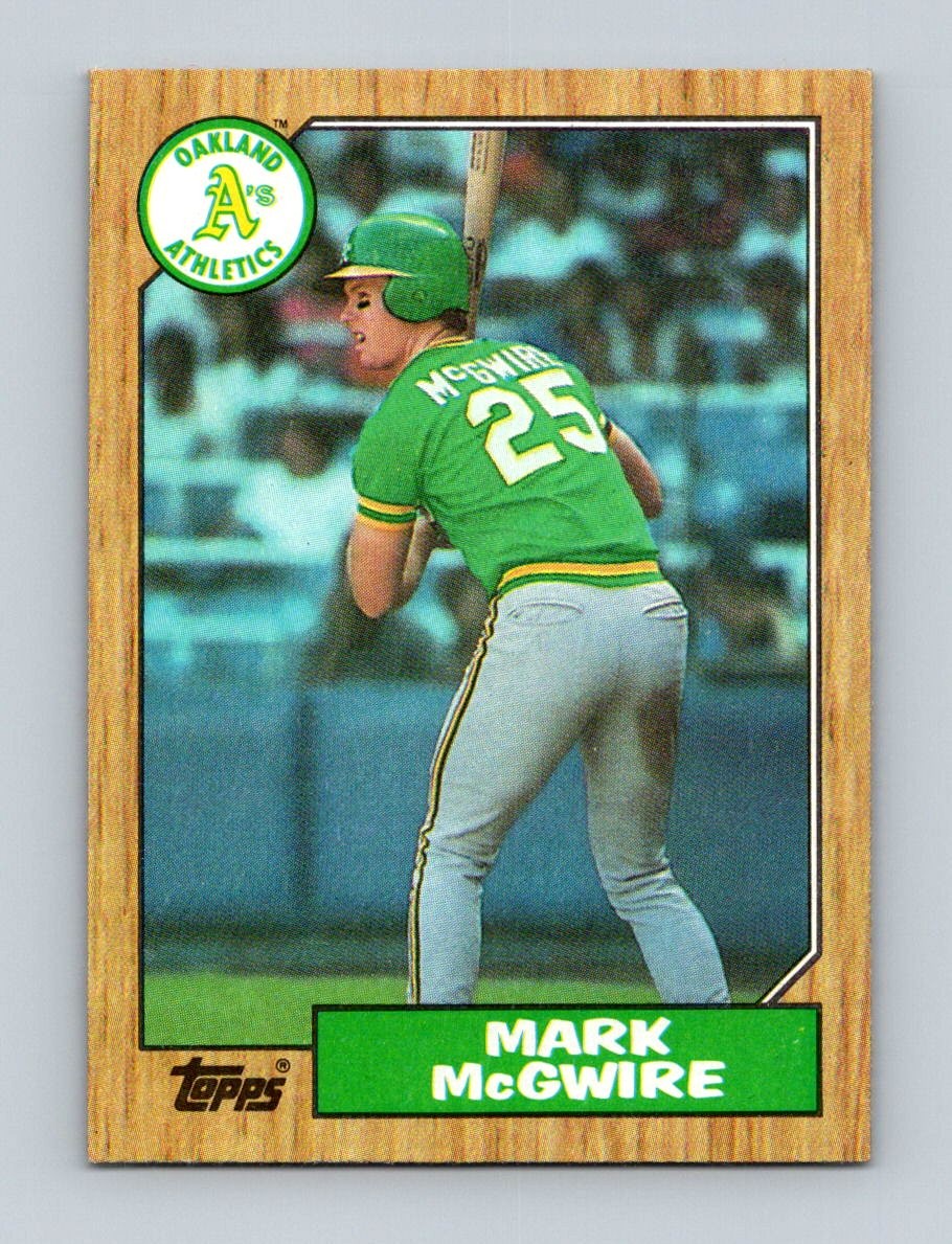 1987 Topps #366 Mark McGwire Oakland Athletics