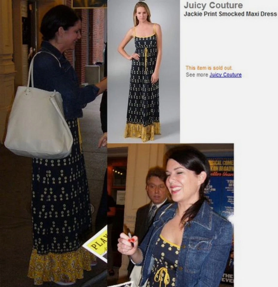 Maxi Vestido JUICY COUTURE Jackie Estampado de Estrellas Cordón P XS 0/2 Y2K Seda Viscosa Foto 4 de 4