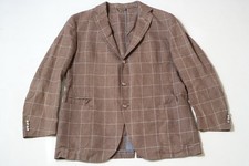 Ermenegildo Zegna Linen Cotton Metal Button Summer Blazer Size 58