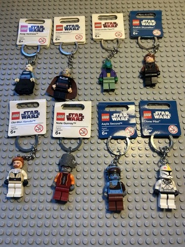 Lego Star Wars The Clone Wars Keychain Set Of 8 Characters