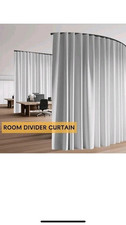 100 Blackout Room Divider Curtains Flexible Ceiling Track W 99" x H 96" White