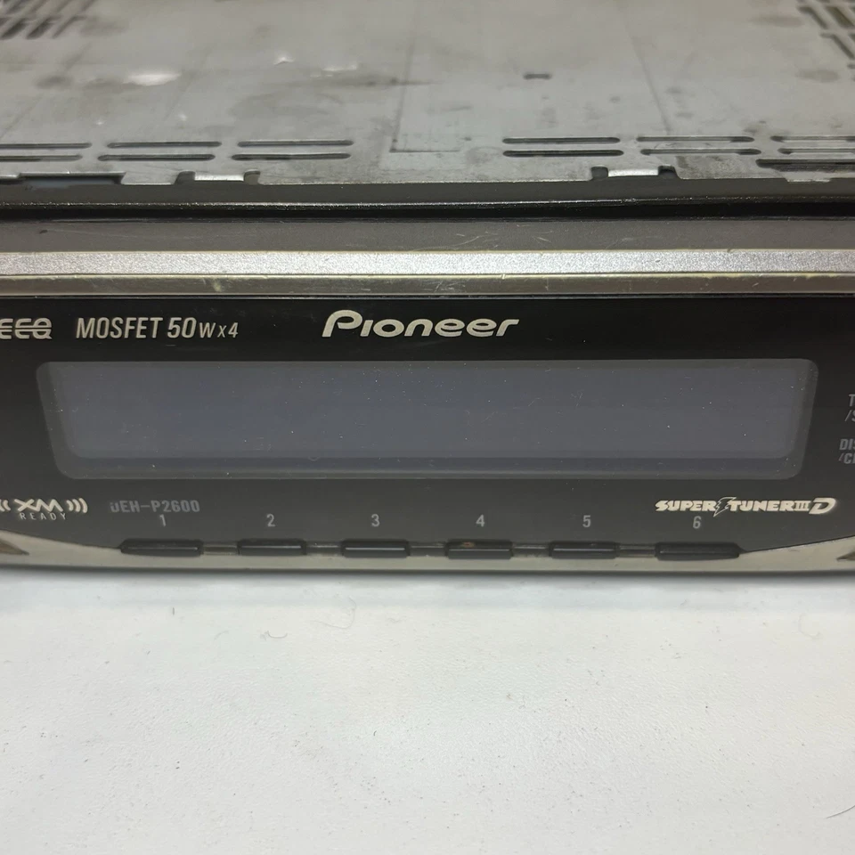 Pioneer DEH-P2600 Car Radio CD Player MOSFET 50wx4 Super Tuner III D *As Is* - Image 3 of 4