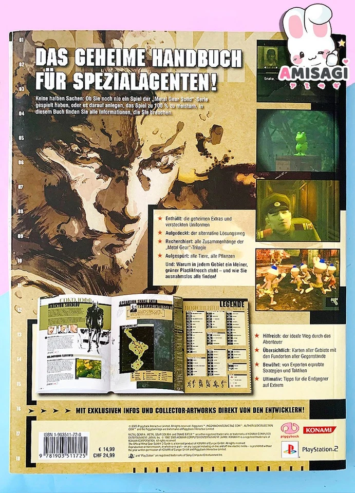 Metal Gear Solid 3: SNAKE EATER - Livre Officiel De Solutions | État Très Bon - Photo 2/3