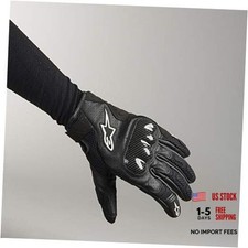 Black Sz M SMX-1 Air V2 Vented Leather Motorcycle Glove