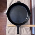 Wagner Ware 14” Cast Iron Skillet #12 C Vintage Unmarked Restored