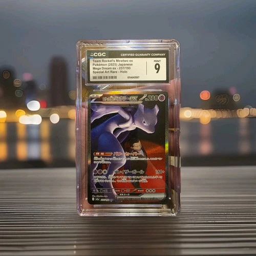 Mewtwo Mega EX Ultra Rare Holo Card 237/193 Japanese CGC 9