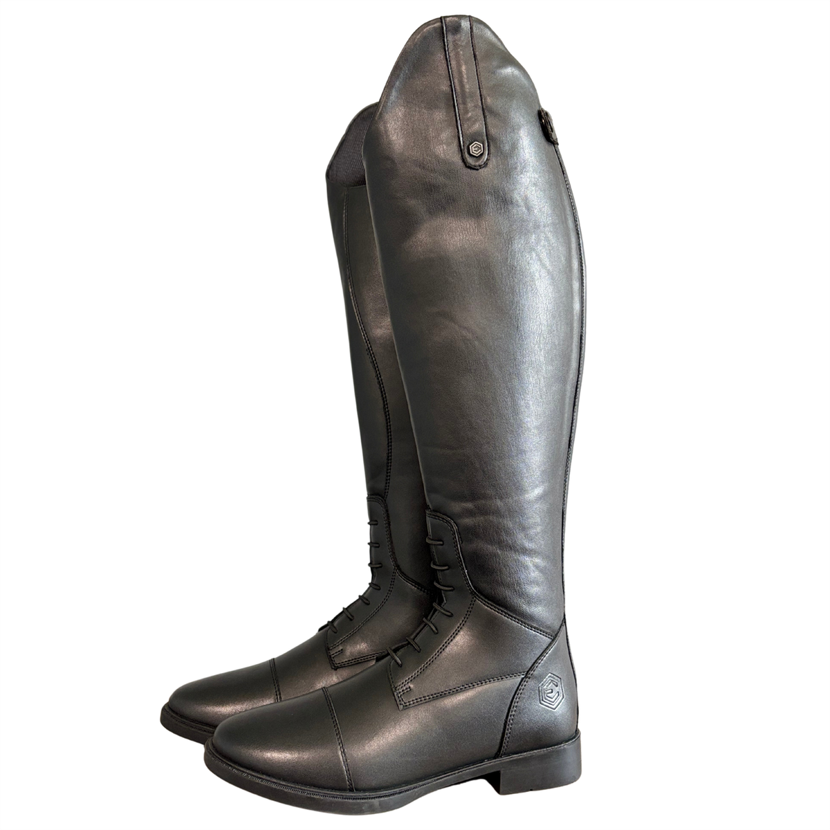Ladies Tall Riding Boots – Englander Athena – Vegan, Zip, Std/Wide