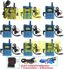 Sistema de traducción de autobús de iglesia recorrido auditivo asistido inalámbrico EXMAX ELGT-470 1T8R