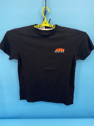 Camisa KTM Racing Mediana Negra Naranja Doble Cara Logo Brigada Fábrica Motociclista Camiseta - Imagen 2 de 9
