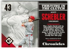 2017 Scott Schebler Panini Chronicles Gold 292/999 - Cincinnati Reds