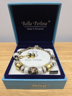 Deluxe Bella Perlina Charm Bracelet in Box with Authenticity Card.
