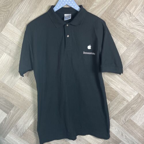 Apple Store Demonstrator Polo Top Size Medium Black.