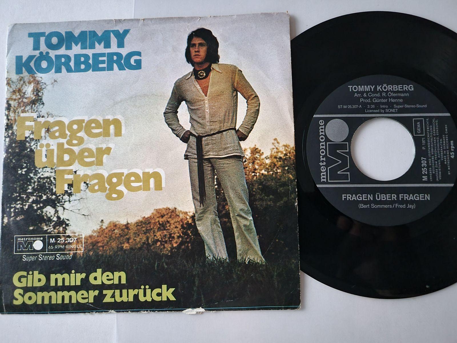 7"" Single Tommy Körberg - Fragen über Fragen Vinyl Germany SUNG IN GERMAN