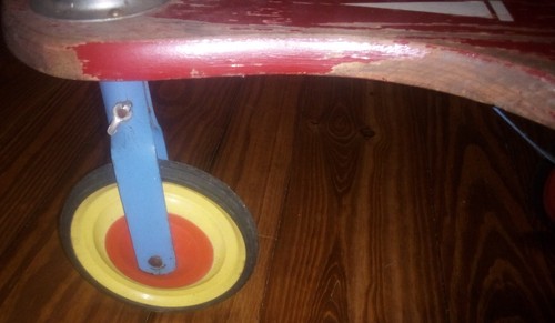 Rare Vintage FAO Schwarz 1920's / 1930's Wood Toy Scooter Tricycle Trike Germany - 第 13/23 張圖片