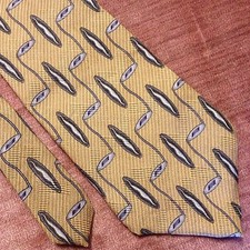 STAFFORD EXECUTIVE Gold Necktie/Cravat. 100% Imported Silk Made in USA. RN 22356