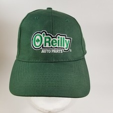 Vtg O'Reilly Auto Parts SnapBack Cap Trucker Hat Green Embroidered Logo