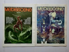 MEDIASCENE #27-28 (1977) Hi Grade Conan/Close Encounters Kirby/Kaluta (STERANKO)