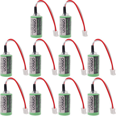10-Pack CJ1W-BAT01 3V Li-ion Battery Replacement FOR OMRON CP1H CP1L CR14250SE-R