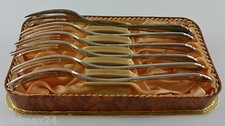 Kuchengabeln / 90er Versilberung / mit sch&ouml;ner original Box