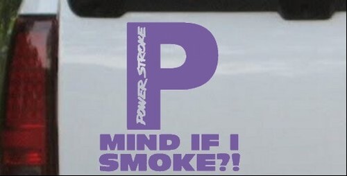Powerstroke Diesel Mind If I Smoke Car Truck Window Laptop Decal Sticker 14X13.3 - Picture 26 of 32