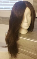 New AMANDA Wig by JON RENAU Double Monofilament Top (color 8 = brown)
