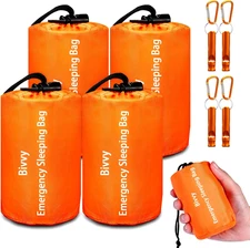Emergency Sleeping Bag Survival Bag,  Portable Waterproof Thermal Bivy Sacks Tac