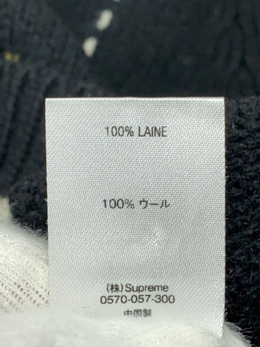 Supreme Cardigan 19AW Floral Stripe (Thick L Wool Black Used Supreme Cardigan 19AW Floral Stripe (Thick L Wool Black Used