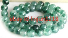 Wholesale 6/8/10mm Natural Green Jade Gemstone Round Loose Beads 15'' Strand