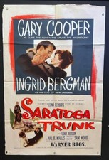 Saratoga Trunk Movie Poster Gary Cooper Ingrid Bergman 1945  *Hollywood Posters*