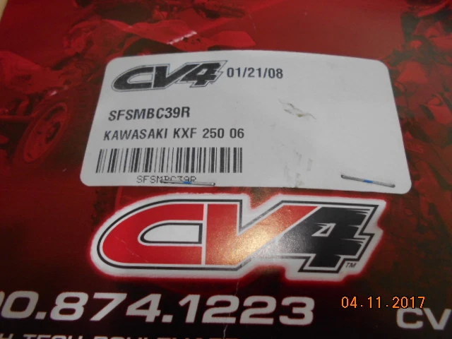 CV4 RADIATOR HOSE KIT 2006 KAWASAKI KXF 250 KXF250 RADIATOR HOSES RED SILICONE J - Image 4 of 4