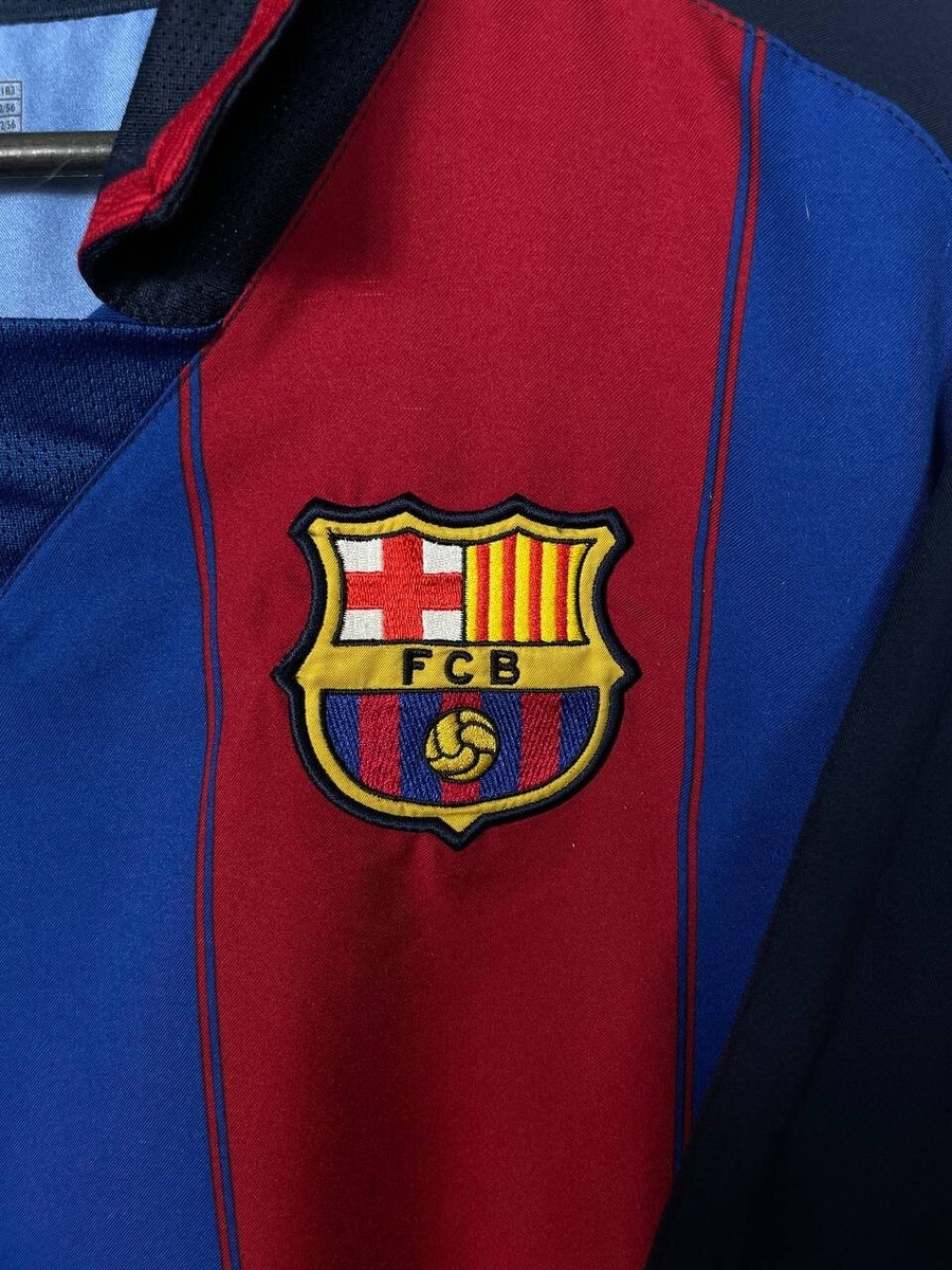 KLUIVERT #9 FC BARCELONA JERSEY HOME FOOTBALL SHIRT 2003