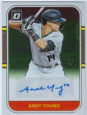 2021 Panini Donruss Optic Andy Young Auto Retro Diamondbacks #RS87-AY